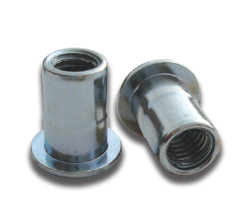 M8 Aluminium Large Flange Rivet Nut - Plain Body 